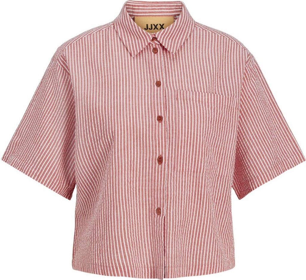 Jack & Jones Windy Seersucker Jjxx Kurzarmhemd Rosa XL Frau Rosa XL