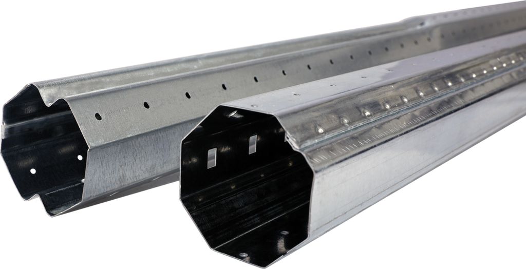Schellenberg Rolladenwellen-Set Mini, für 40 mm Achtkantwelle, zum aufwickeln eines Rolladenpanzers, individuell kürzbar, 130 cm, 86006