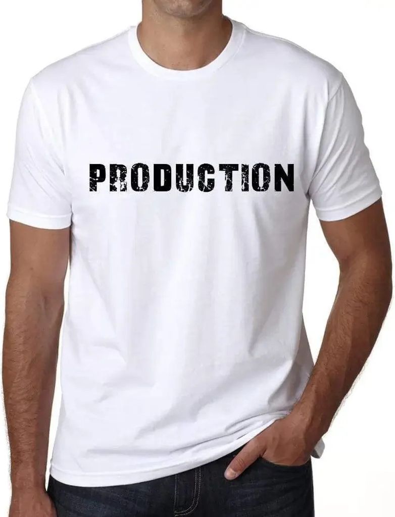 Herren Grafik T-Shirt Production Öko-Verantwortlich Vintage Jahrgang Kurzarm Lustige Druck Geburtstag Geschenk Mann