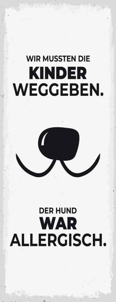 vianmo Holzschild 27x10 cm Hund Wir mussten Kinder weggeben Tier Haustier