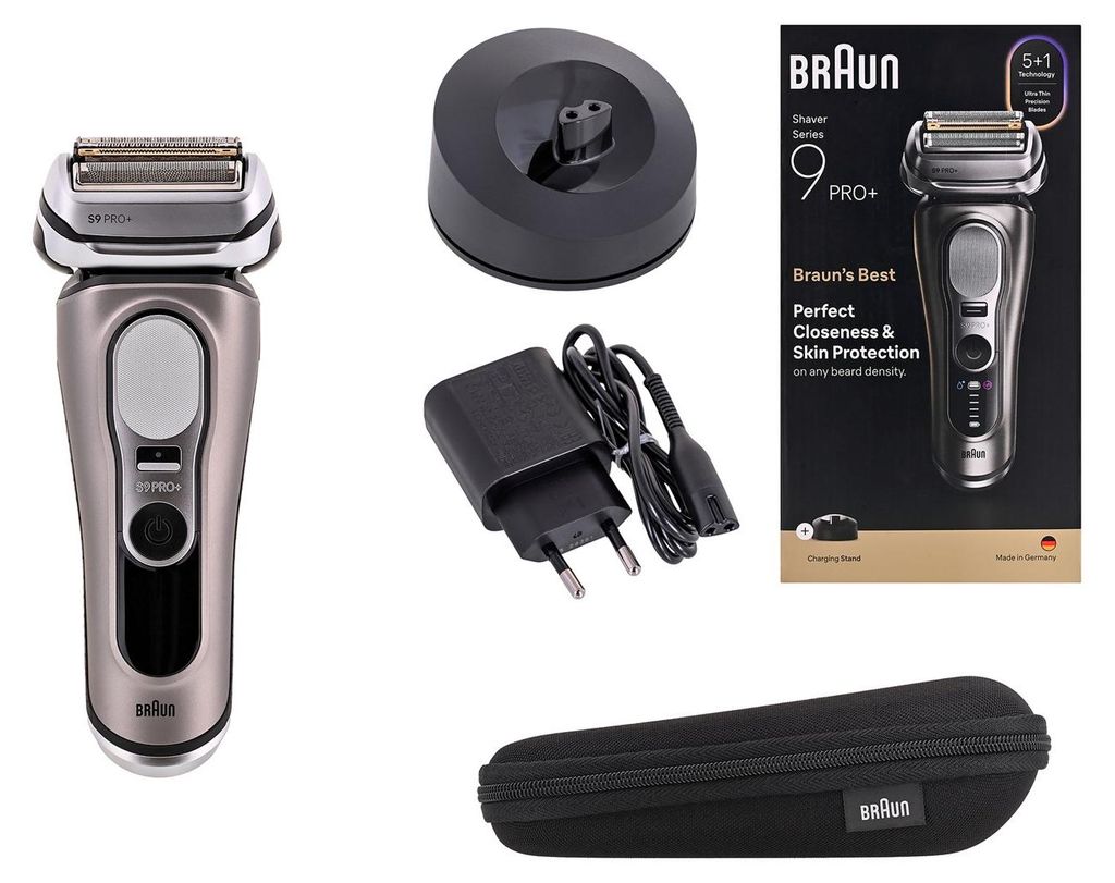 Braun Series 9 Pro+ 9615S, Folienschaber, Schwarz, Grau, Produktbild 