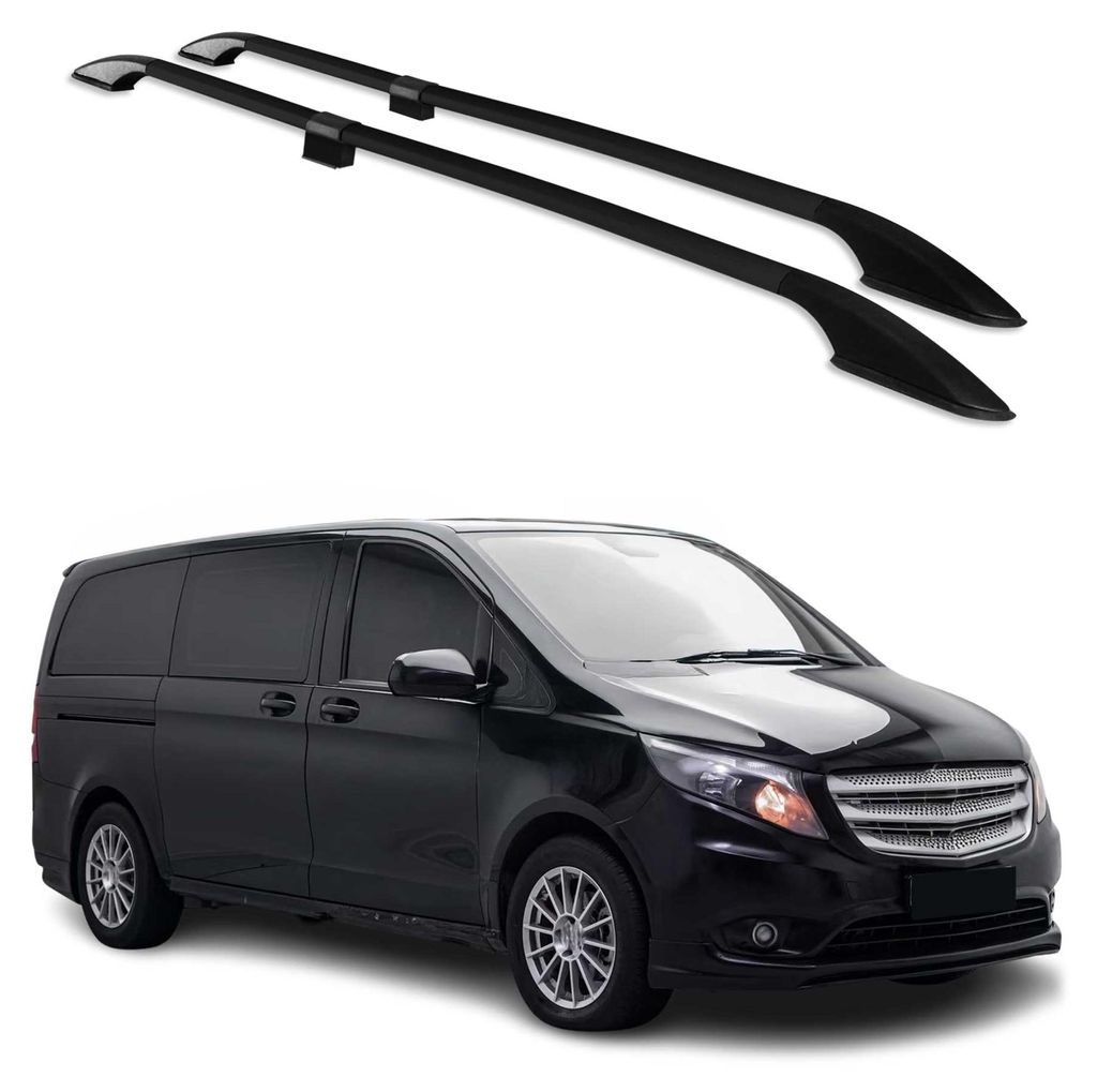 Dachreling für Mercedes V Klasse W447 2014-2022 Alu L1 Produktbild  KI-generiertes Bild