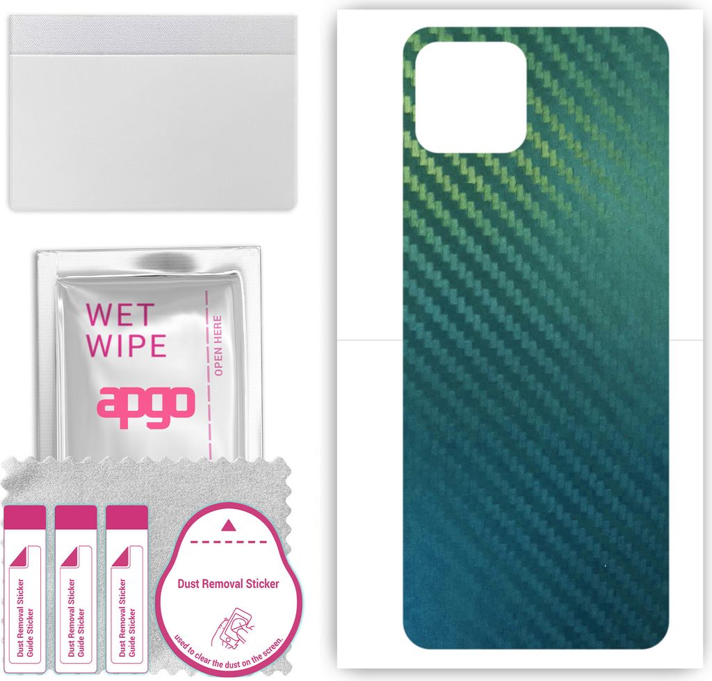 apgo Rückseite Schutzfolie, Skin, kompatibel mit Infinix Smart 6 Plus, Hinten Displayschutzfolie aus Vinylfolie, kratzfest, einfache Montage - Koh...