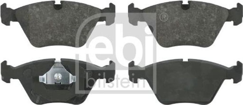 FEBI BILSTEIN 16000 Bremsbelagsatz, Scheibenbremse OE 34111157039 kompatibel mit 3er E36, 3er E46, 5er E34, 7er E32, X3, Z3er E36, Z4er E86, Z4er E85