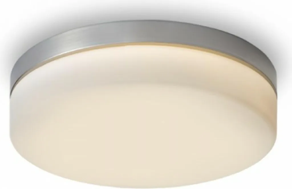 Plafonnier LED AWE 33 nickel mat 21W 3000K IP44 pour salle de bain