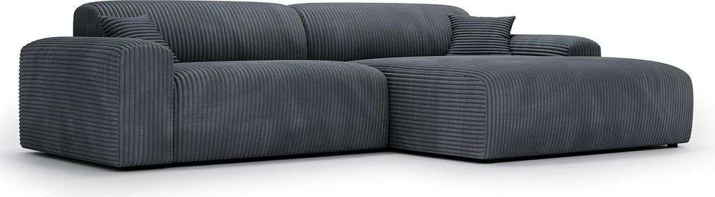 home24 Ecksofa mit Longchair - Cord