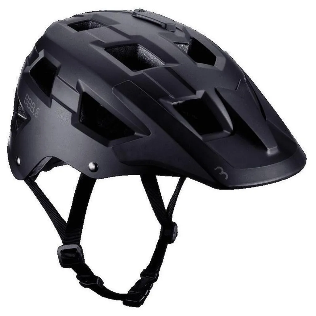 Casque VTT Noir Mat BBB BHE-54 Nanga avec Visière et Ventilation L