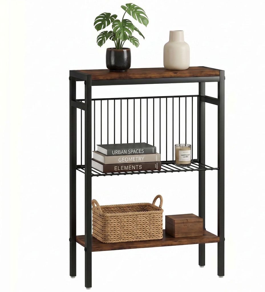 HOMCOM : Petite table d'appoint, table basse avec 2 Image du produit 