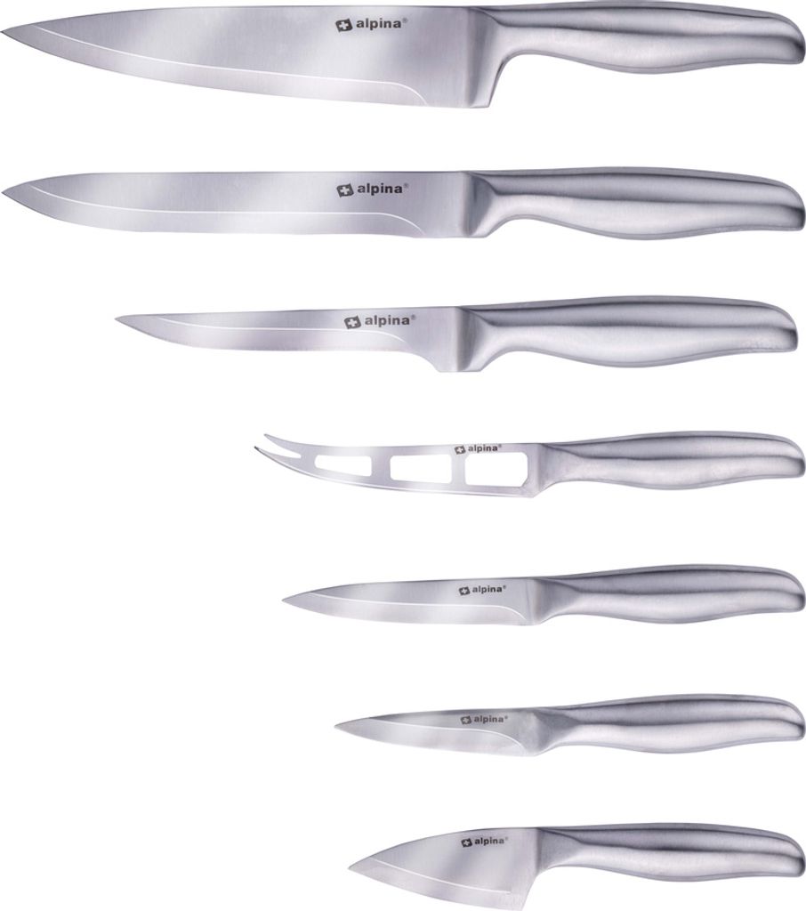 alpina Messerset 7-teilig - Kochmesser, Tranchiermesser, Produktbild 