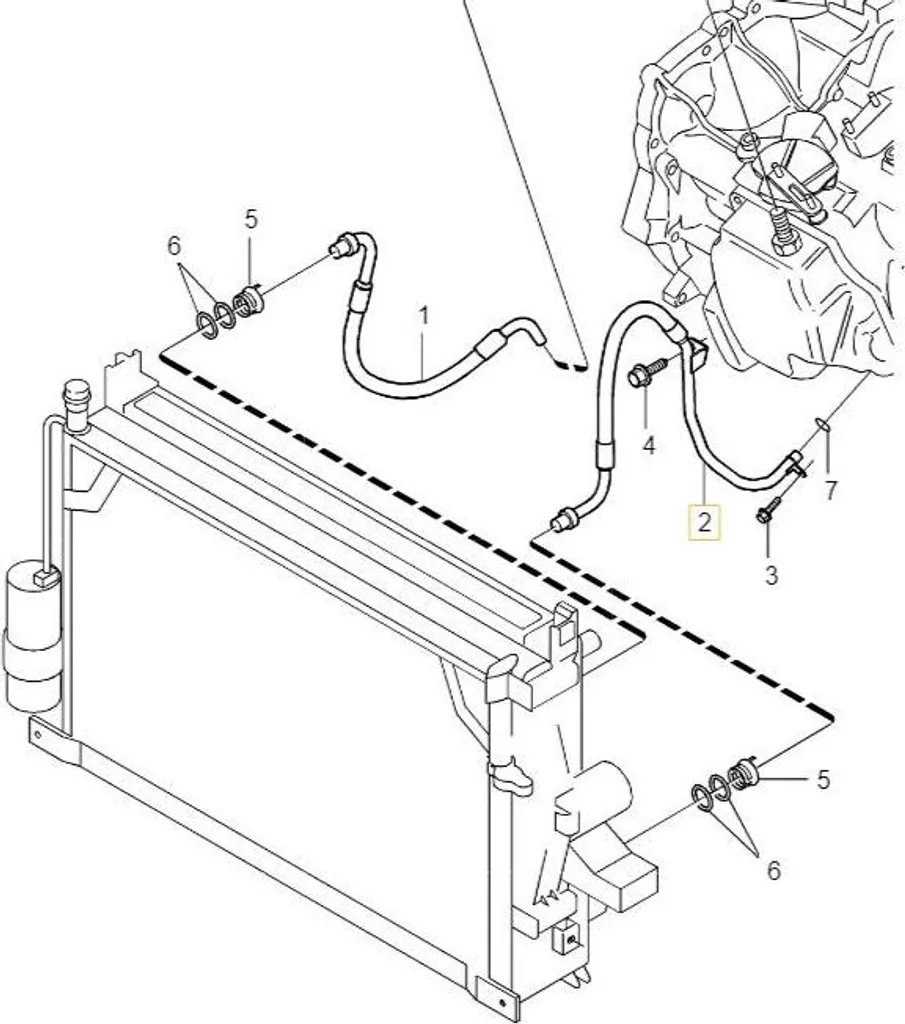 Conduite de refroidissement pour boite VOLVO S80 OE 31212260