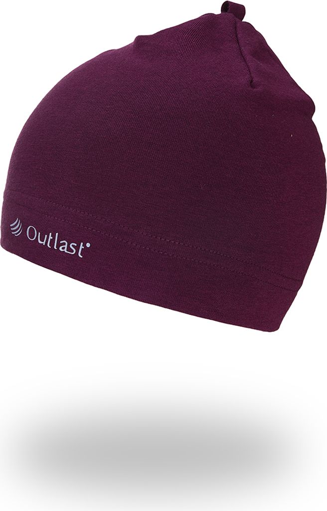 Beanie Mütze für Kinder Outlast - Pflaumenfarbe, 4 | 45-48 cm