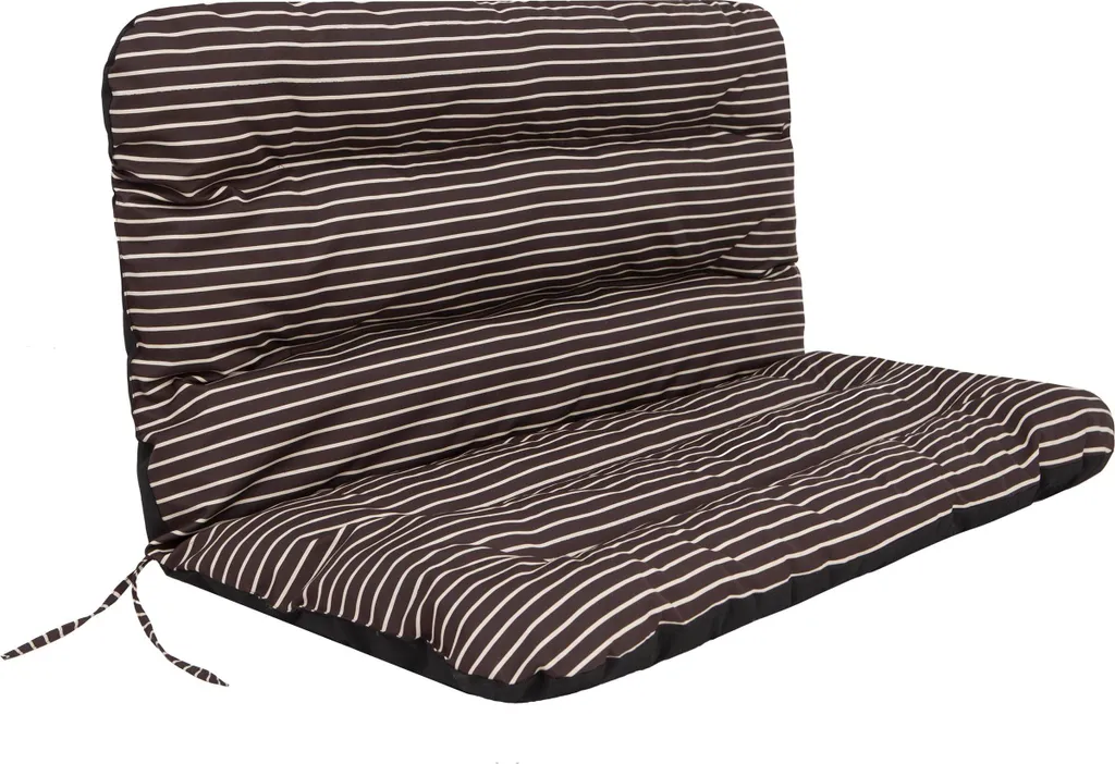 HobbyGarden Ania 120 cm Coussin de Balançoire Bronze à Rayures Hydrofuge