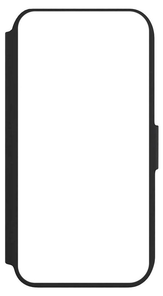 NIVOCASE Klapphülle für Apple iPhone 8 Handyhülle aus Kunst Leder NIVOflip schwarz Farbe einfarbig weiß