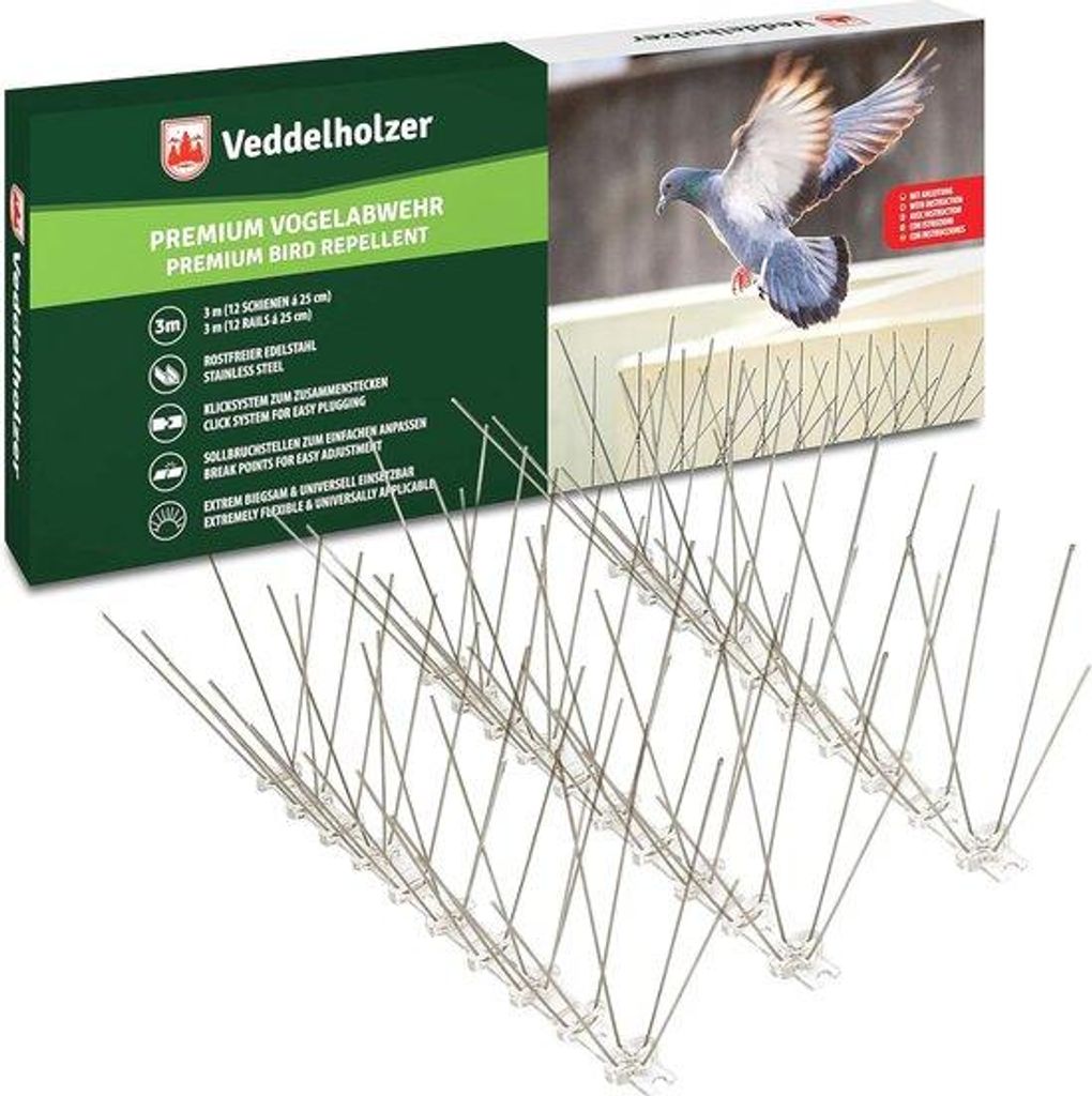 Famanu vogelwerende barrière, 3 meter - Bescherming tegen Productafbeelding 