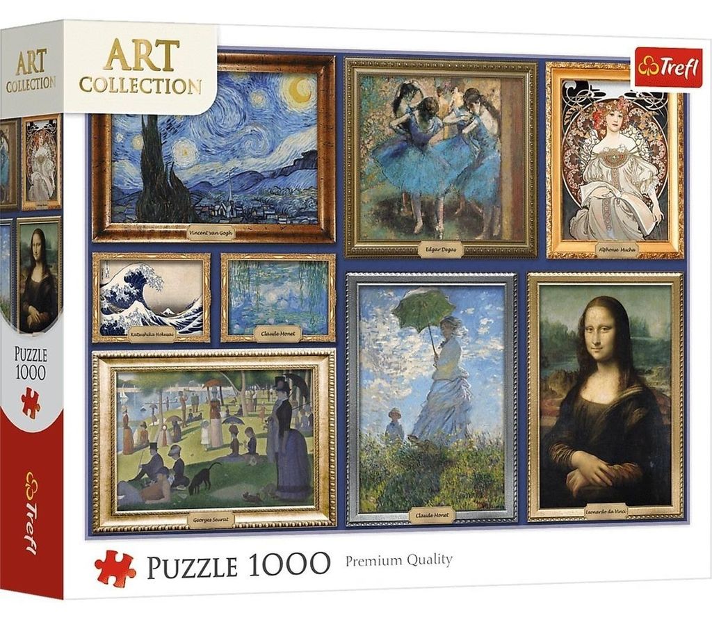 Puzzle 1000 – Collection de chefs-d'œuvre d'art TREFL Image du produit 