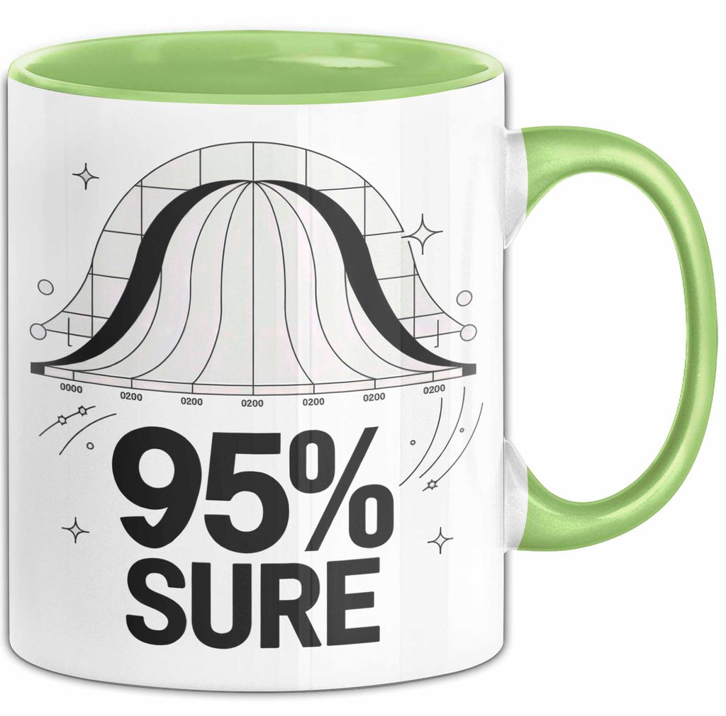 Statistiker Tasse Geschenk Lustige Geschenkidee Spruch Für Wahrscheinlichkeits Denker (Grün)