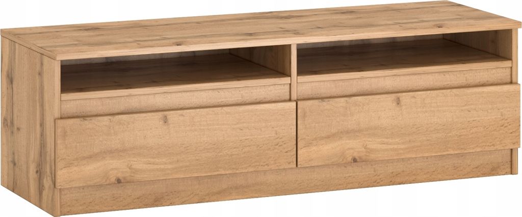 TV-Schrank LALA 120W, Fernsehschrank 2 Schubladen 120 cm (wotan)