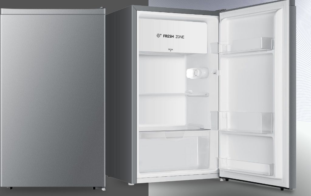 PKM KHKS93ESI Kühlschrank silber 94L Freistehend mit Produktbild 8