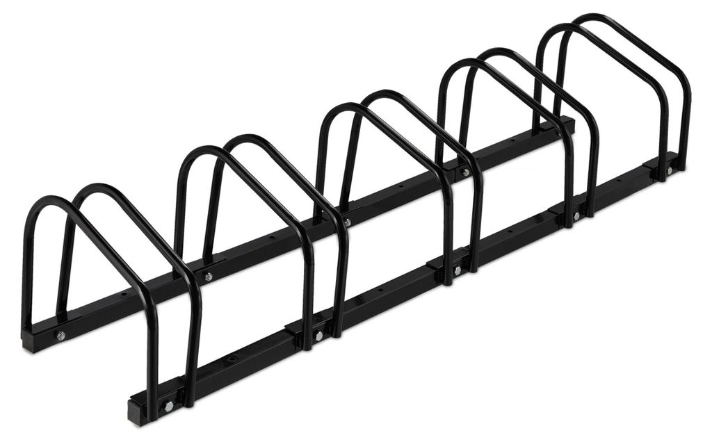 Support à vélos Relaxdays, pour 5 vélos, largeur de pneu Image du produit 