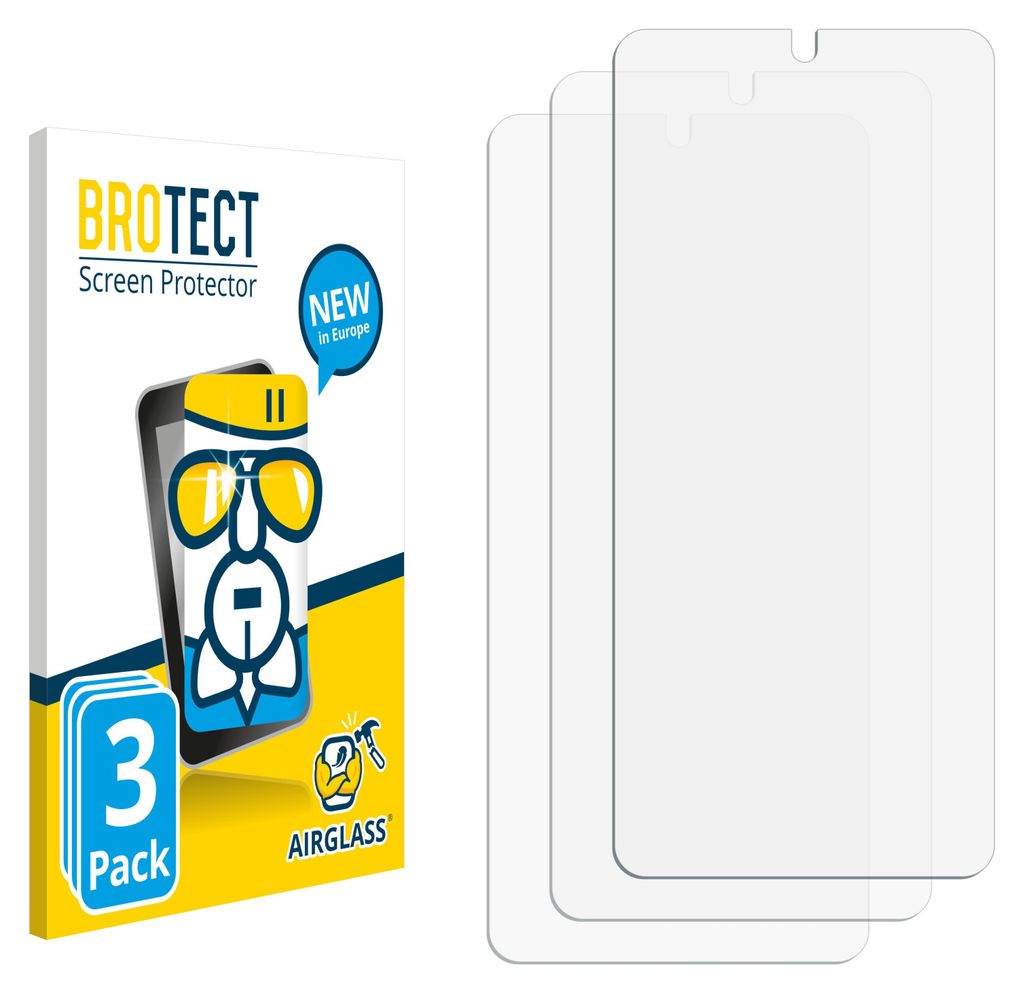 3x BROTECT Schutzglas für Huawei Enjoy 70 Pro Schutzfolie Panzer Folie Glas Display Schutz klar