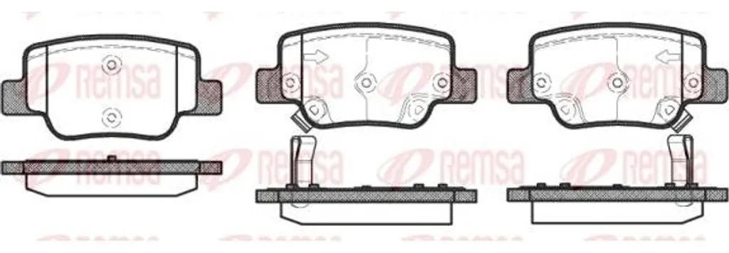 Plaquette de frein REMSA 1452.02 pour stopper les sifflements