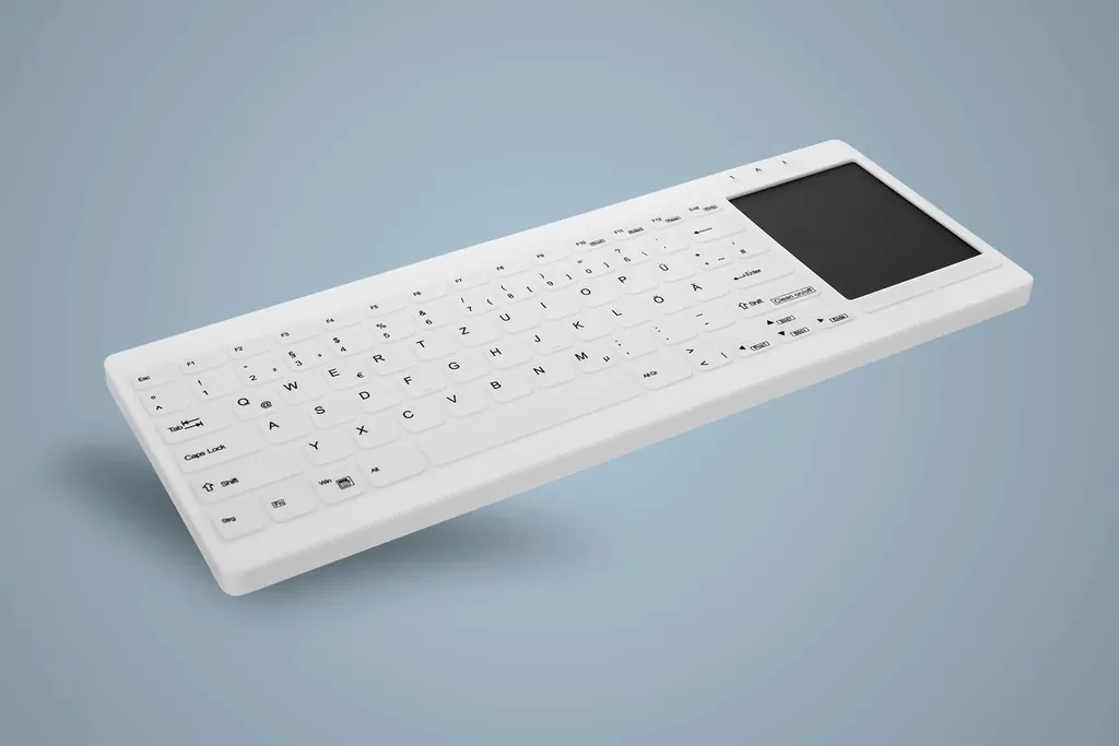 Clavier médical lavable Contour Active Key MTA pour hôpitaux, blanc - 4
