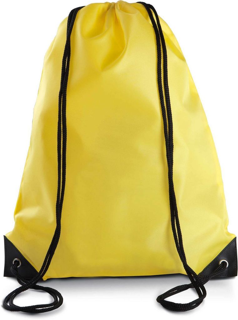 Kimood Turnbeutel Kordelzug Rucksack Drawstring Rucksackbeutel, Größe:U, Farbe:Gelb