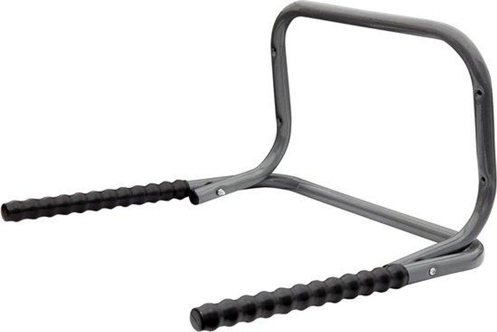 2-Fahrrad-Ständer für Wand - robuste Metallhalterung für 2 Fahrräder - grauer Fahrradständer aus Stahl.