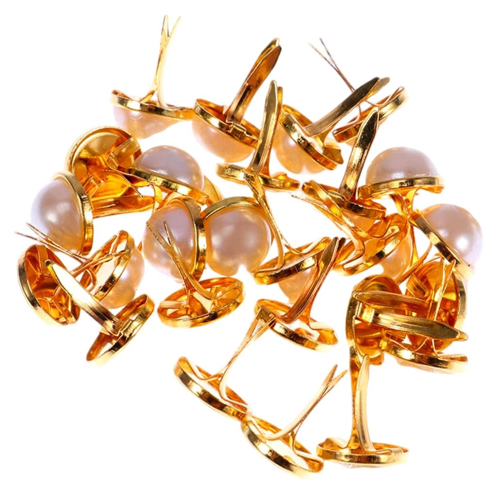 120 Stück Goldene Halb-runde Metall Brads Zweibeinige Split Pins für Scrapbooking und DIY Basteln