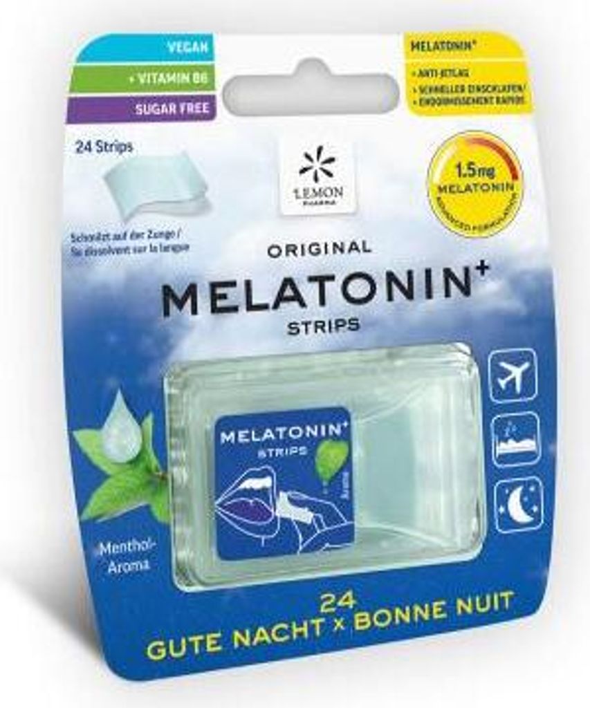 Melatonin+ - Strips mit Vitamin B6 24 Stück Produktbild 