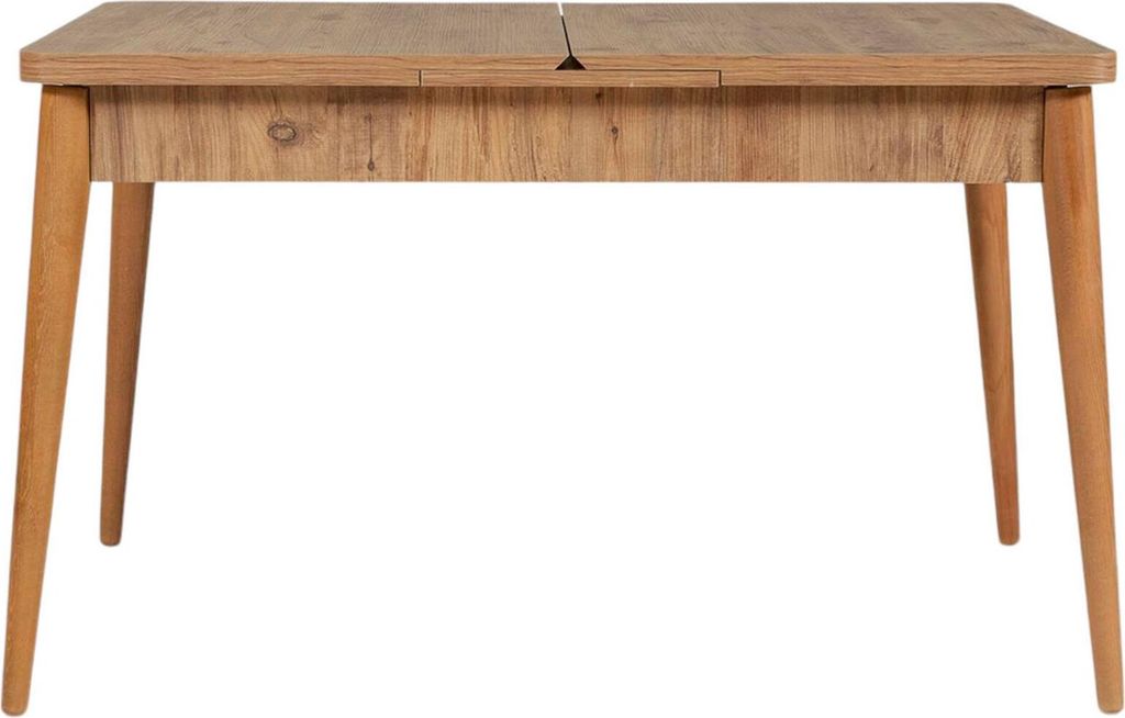 Dmora Ausziehbarer Tisch Loiano 165x80x75 cm, Eichebraun, für 8 Personen ausziehbar