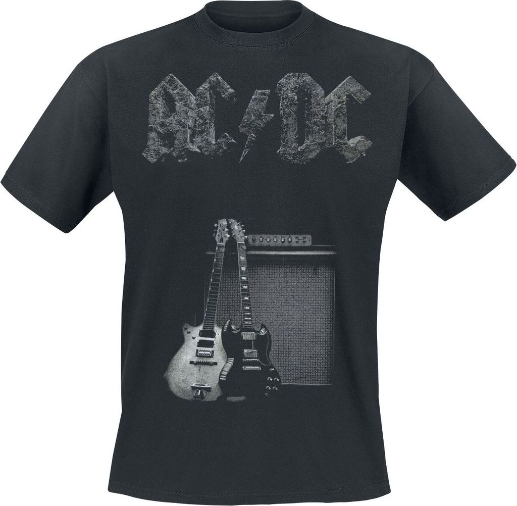 AC/DC T-Shirt Herren In Rock We Trust schwarz Band-Merch, Bands 100% Baumwolle S