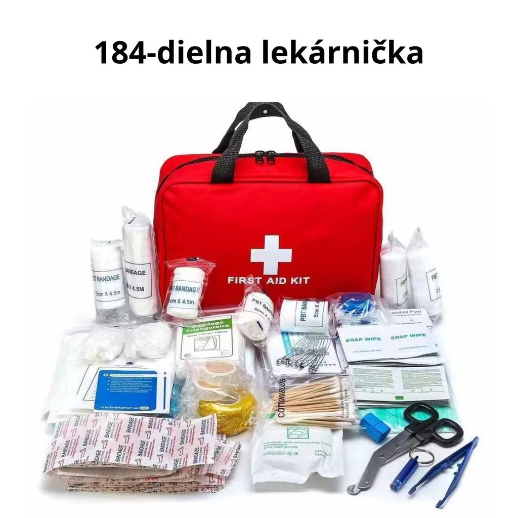 184-dielna súprava prvej pomoci – nepremokavá taška na Obrázok produktu 