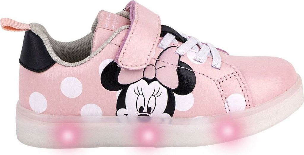 Turnschuhe mit LED Minnie Mouse Velcro Rosa - 32