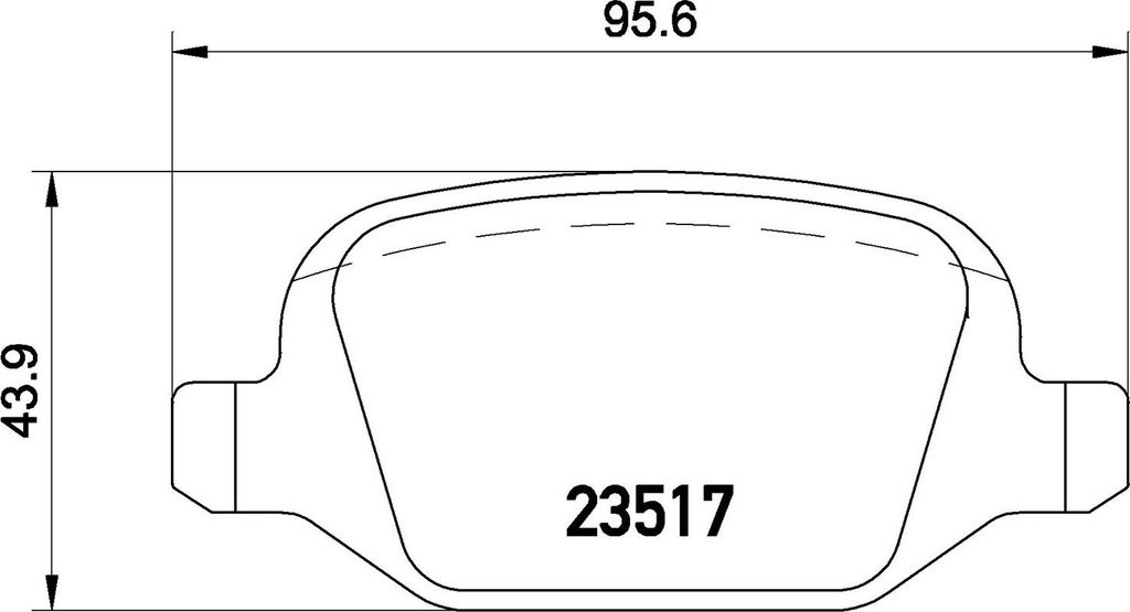 Brembo Bremsbelagsatz, Scheibenbremse Hinterachse P 23 065 Produktbild 