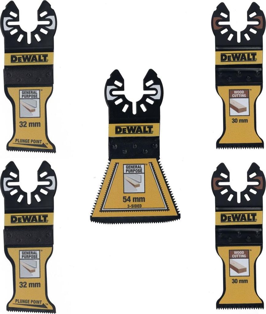 DEWALT Multi Tool BiM Sägeblatt 5-teiliges Set Produktbild 