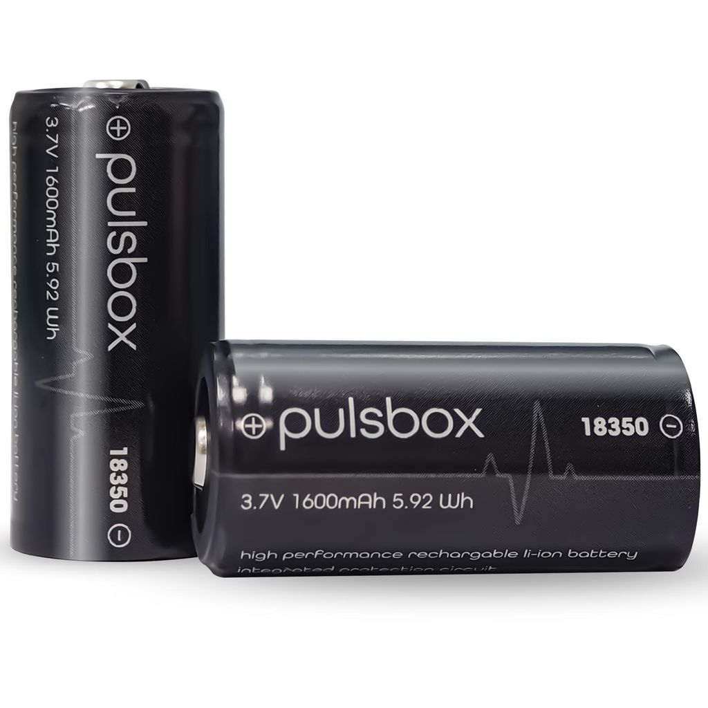 pulsbox 18350 | 18400 Li-Ion Akku 3,7V 1600mAh integrierte Produktbild 