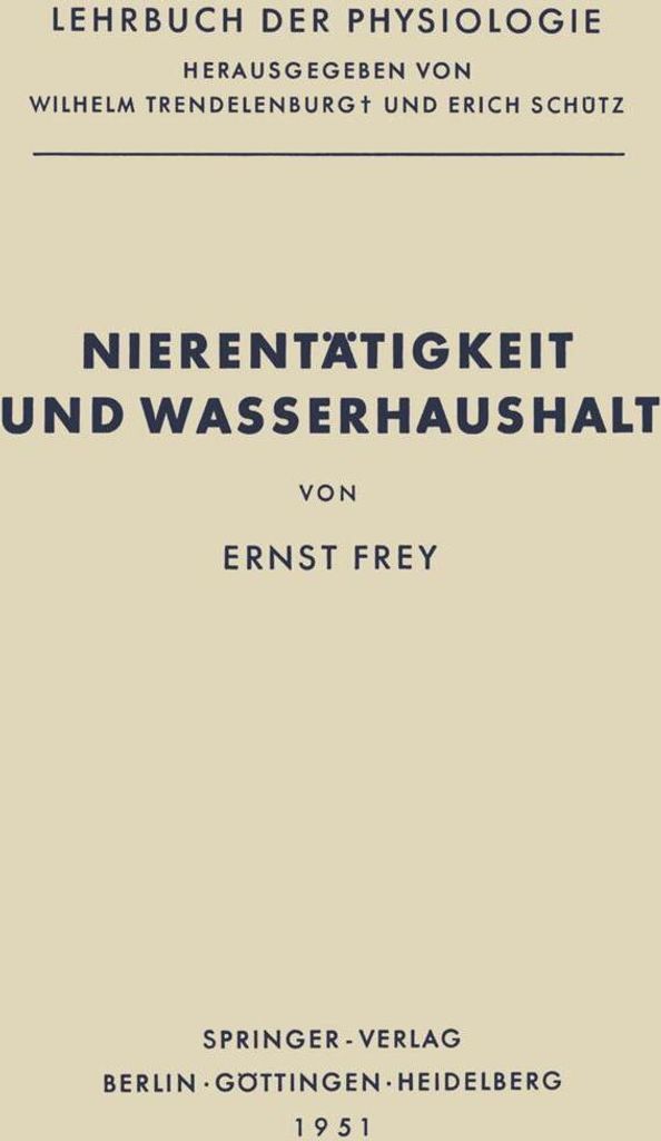 Nierentätigkeit und Wasserhaushalt