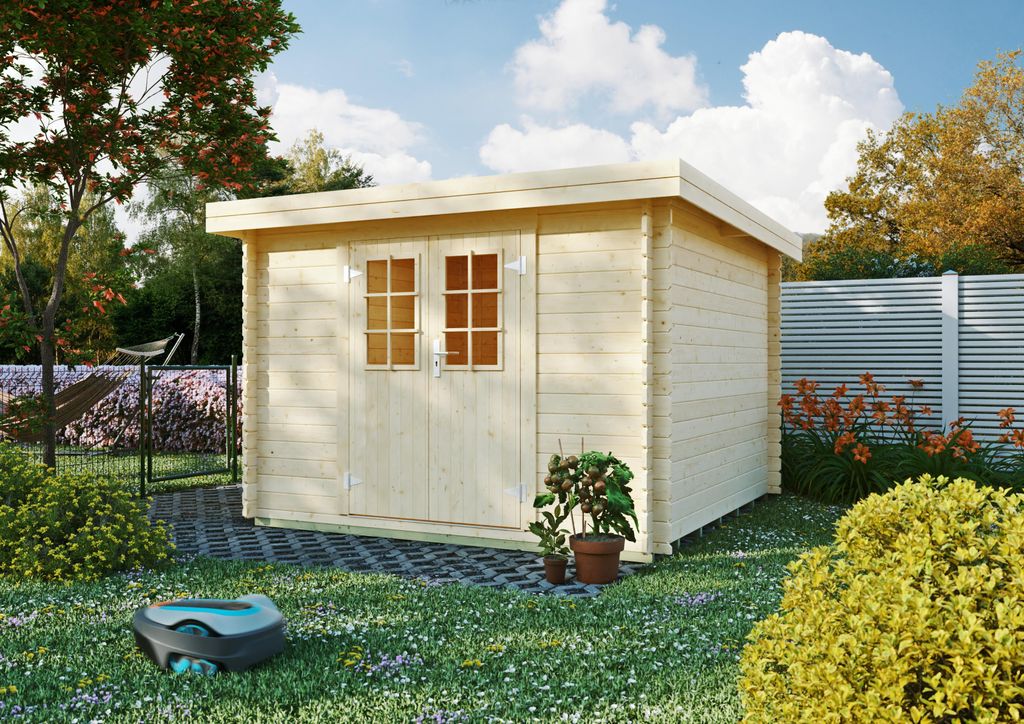 Gartenhaus Durham 2,80x2,80 m - inklusive langlebigem EPDM-Dach