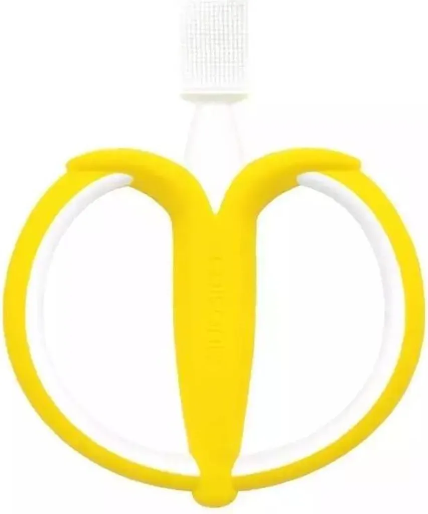 Brosse à dents Banana : fini les pleurs pendant le brossage des bébés