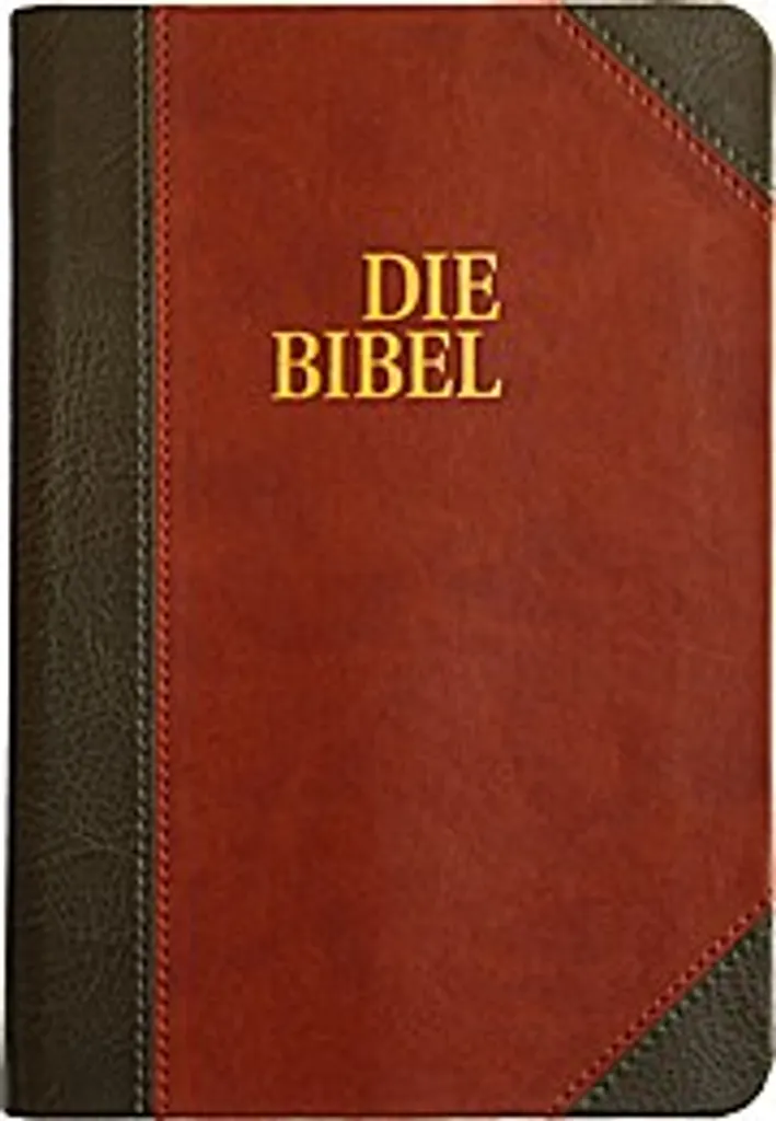 Bible Schlachter 2000 Édition de Poche Softcover Gris Brun avec Dorure