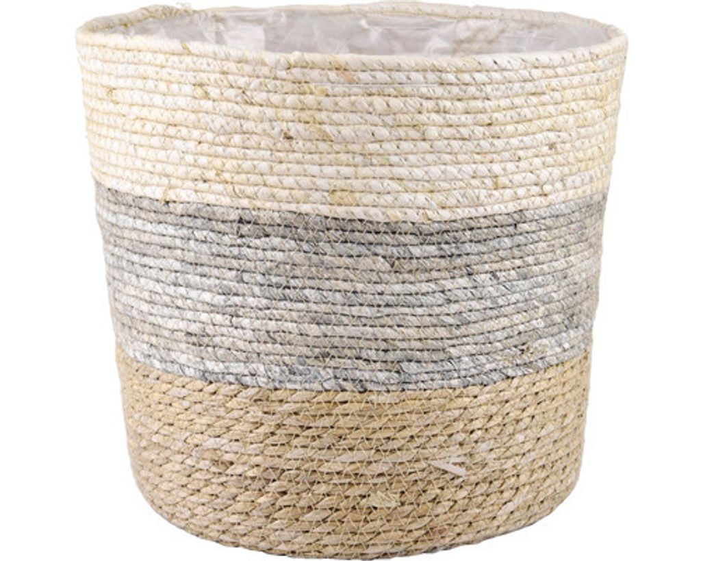 Obal na květináč Ø 36 cm přírodní, šedý Obrázek produktu 