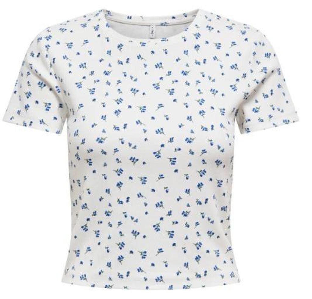 ONLY ONLFENJA S/S AOP TOP JRS NOOS Cloud Dancer/Blue Produktbild 