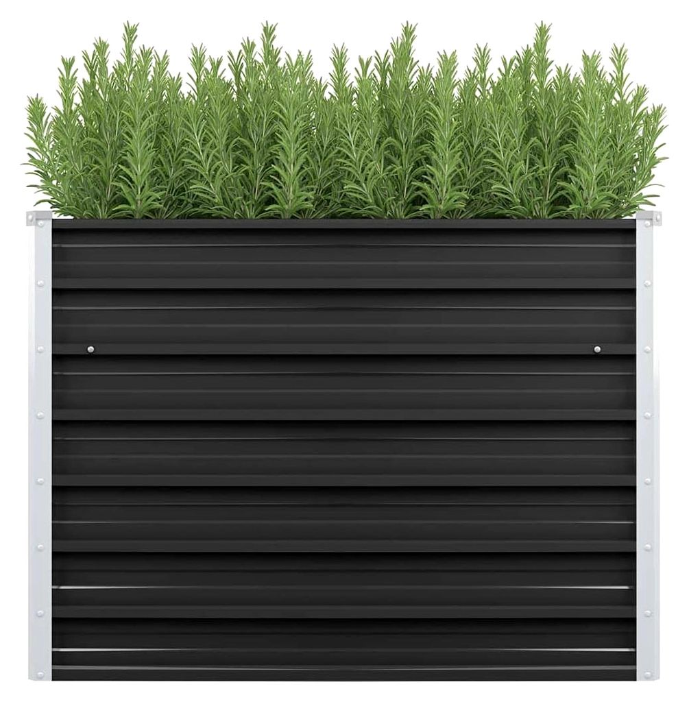 Hochbeet Anthrazit 100x40x77cm aus verzinktem Stahl