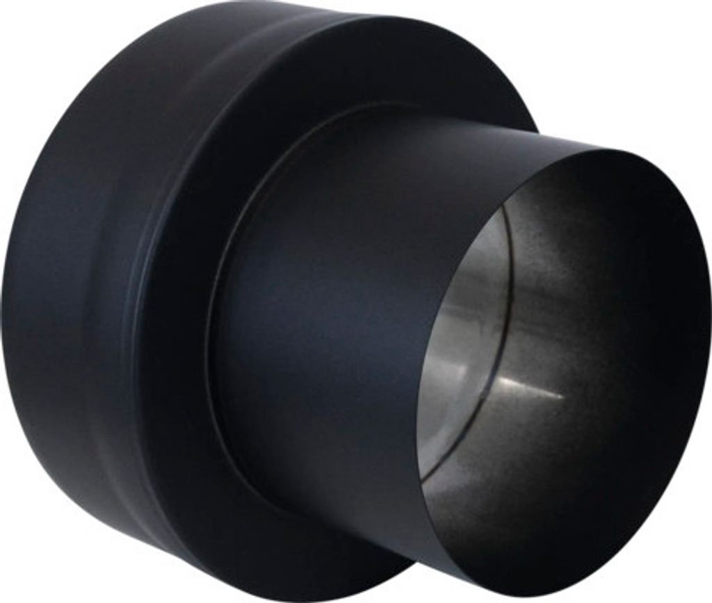 Übergangsstück Ø 150 mm EW auf DW Stahlblech schwarz Produktbild 