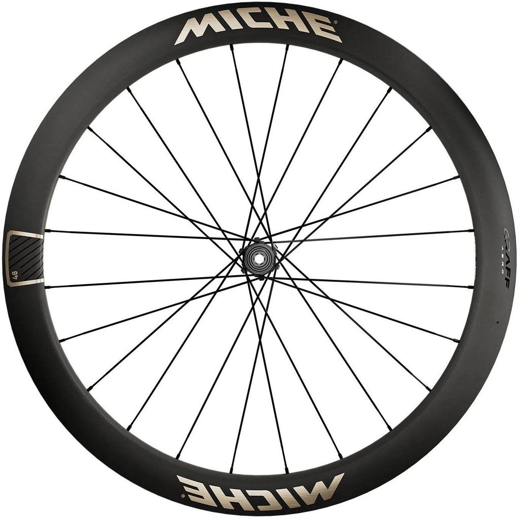 Miche GRAFF Aero 48 Carbon Gravel Disc-Laufradsatz - Tubeless Ready, UD Finis...