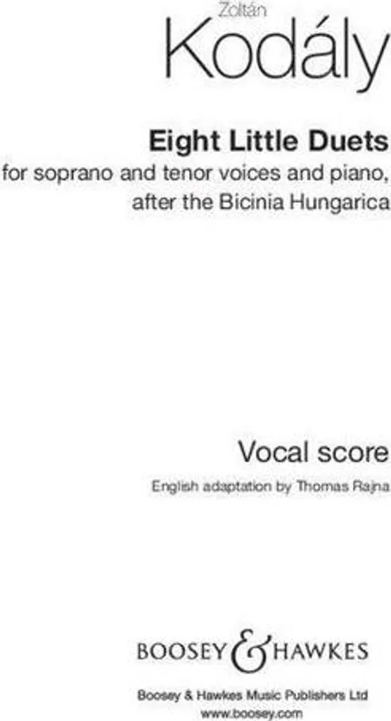Eight Little Duets : Finissez-en avec l'Ennui du Piano en Solitaire