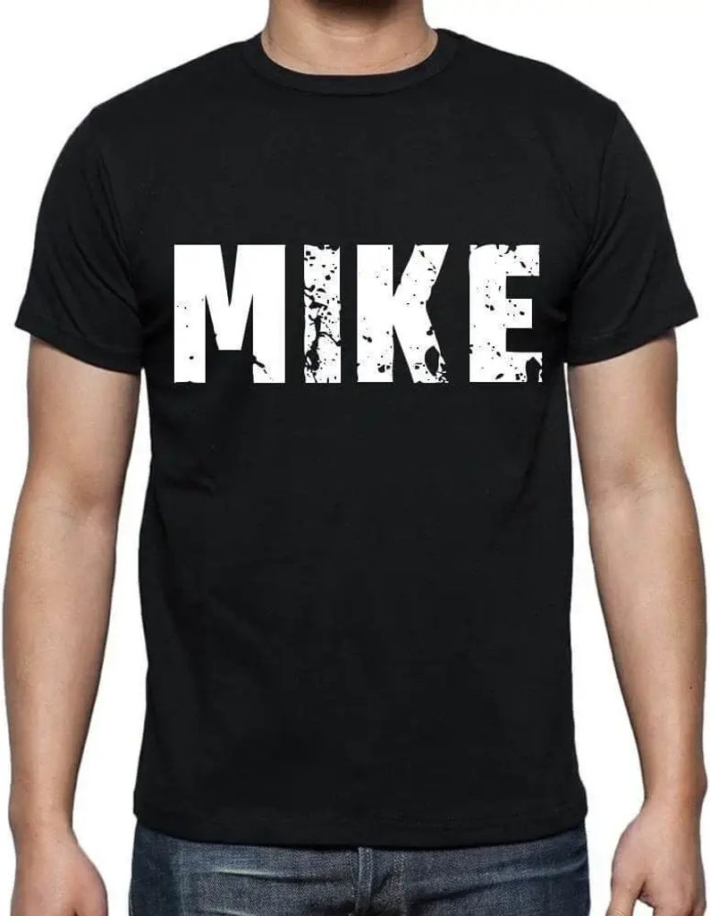 Herren Grafik T-Shirt Mike Öko-Verantwortlich Vintage Jahrgang Kurzarm Lustige Druck Geburtstag Geschenk Mann