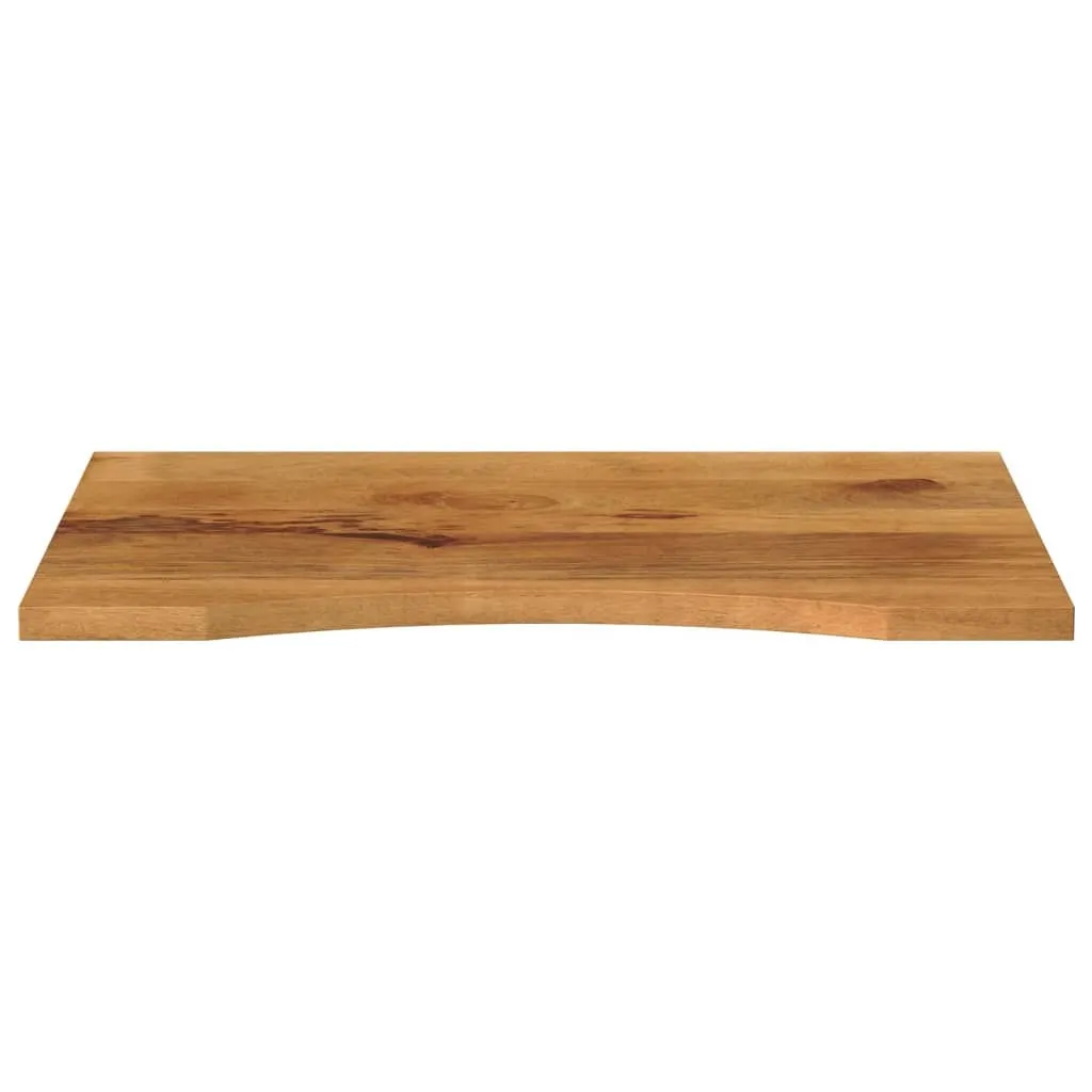 Piano Scrivania Sagomato 90x60 Legno Massello Mango Naturale