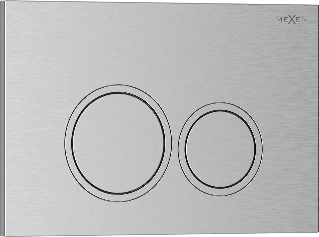 Mexen Tex 01 Nichel Spazzolato 6101-10: Pulsante Scarico WC Design